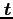 ${\mbox{\boldmath$t$}}$